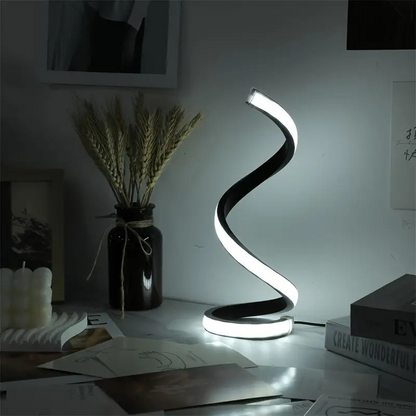 Noir Spiral Table Lamp