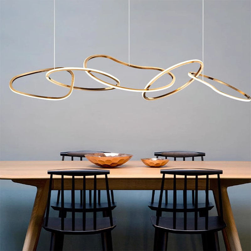 Flowline Gold Pendant