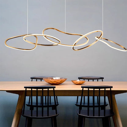 Flowline Gold Pendant