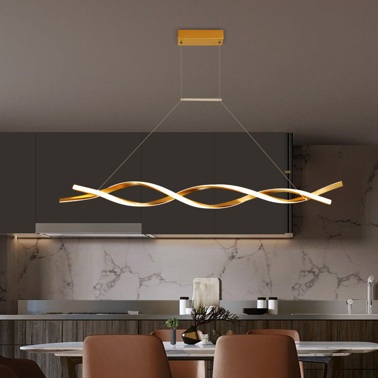 Helix Gold Chandelier
