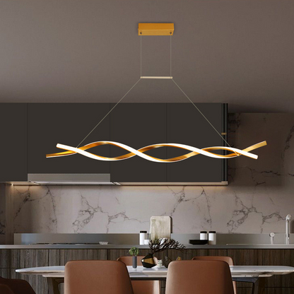 Helix Gold Chandelier