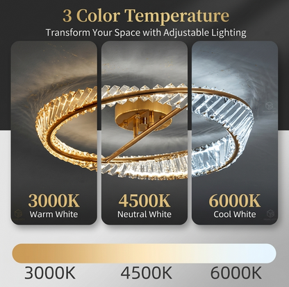 Orion Crystal Ellipse Chandelier