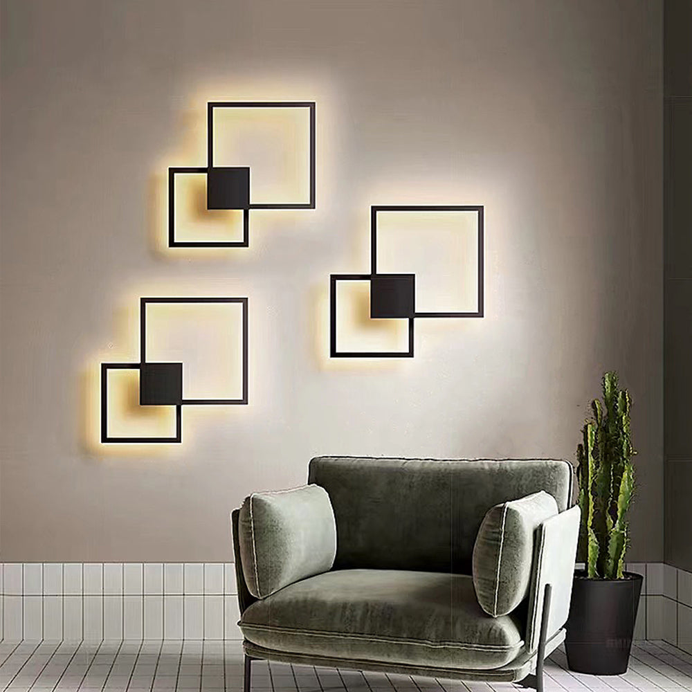 Dual Frame Halo Wall Light