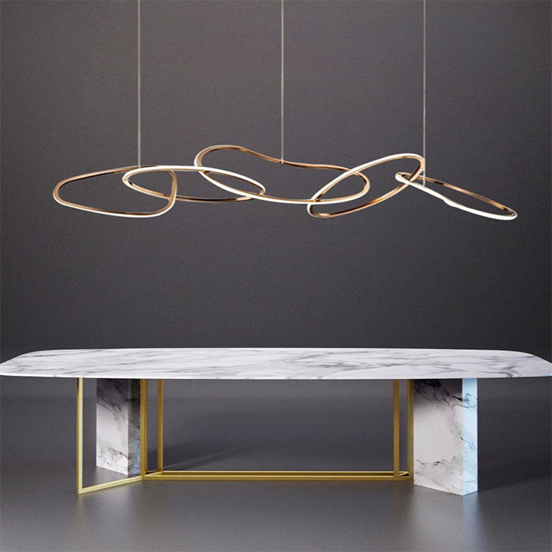 Flowline Gold Pendant