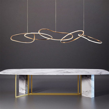 Flowline Gold Pendant