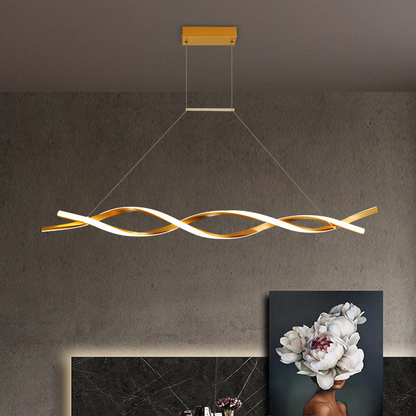 Helix Gold Chandelier
